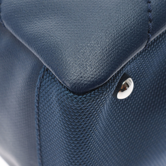 Chanel Paris Biarritz PM Blue/Silver Hardware Coated Canvas Tote Bag - Picture 7 of 12